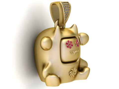 UNIQUE PENDANT 3D PRINTABLE MODEL 3D प्रिंट मॉडल