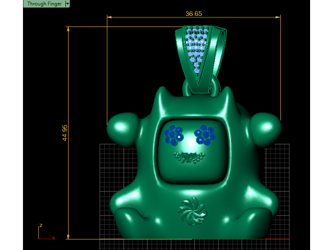 UNIQUE PENDANT 3D PRINTABLE MODEL 3D प्रिंट मॉडल