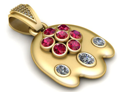 Lord Lakshmi PENDANT 3D PRINTABLE MODEL 3D Print Model