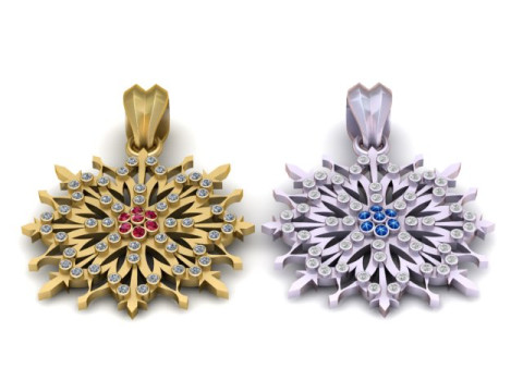 Cattleya PENDANT 3D PRINTABLE MODEL 3Dプリントモデル