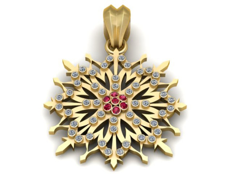 Cattleya PENDANT 3D PRINTABLE MODEL 3D Print Model