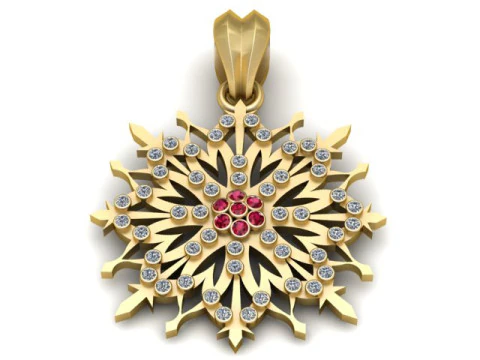 Cattleya PENDANT 3D PRINTABLE MODEL 3D Print Model