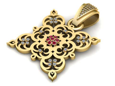 Joyalukkas PENDANT 3D PRINTABLE MODEL Modelo de impresión 3D
