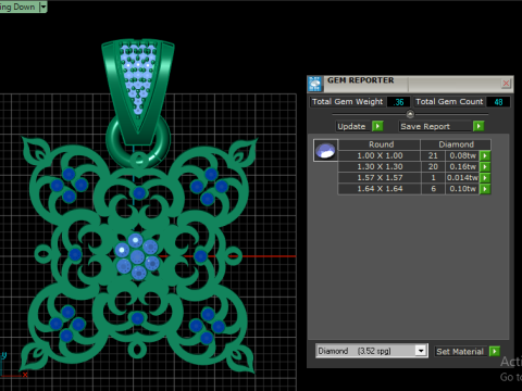 Joyalukkas PENDANT 3D PRINTABLE MODEL Modelo de impresión 3D