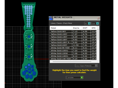 ShipJewel Crystal PENDANT 3D PRINTABLE MODEL Modelo de impresión 3D