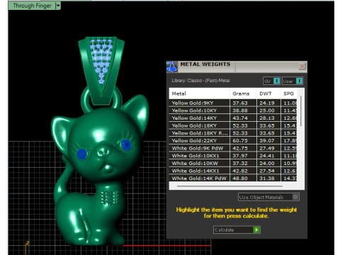 CAT CHARM PENDANT 3D PRINTABLE MODEL 3D Print Model