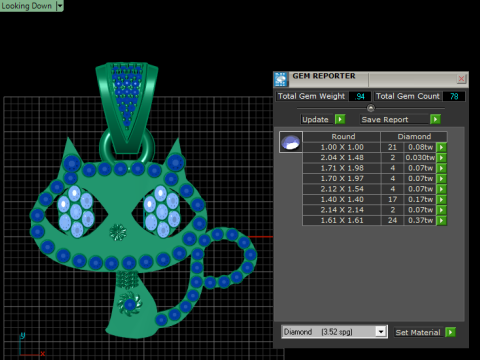 MODEL DO WYDRUKU 3D, modny wisiorek z kotem Model do druku 3D