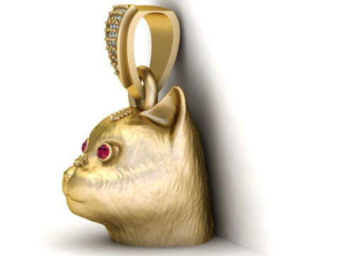 Lucky cat PENDANT 3D PRINTABLE MODEL Modèles 3D en vedette