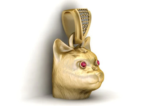 Lucky cat PENDANT 3D PRINTABLE MODEL 3D Print Model
