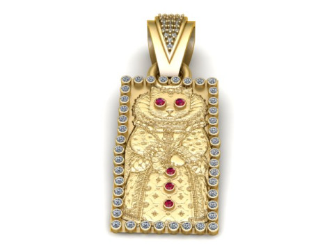 European PENDANT 3D PRINTABLE MODEL 3D 打印模型
