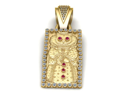 유럽 ​​펜던트 3D 프린트 가능 모델 3D 프린트 모델