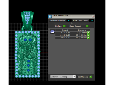 European PENDANT 3D PRINTABLE MODEL 3D 프린트 모델