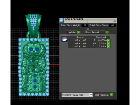 European PENDANT 3D PRINTABLE MODEL 3D Print Model