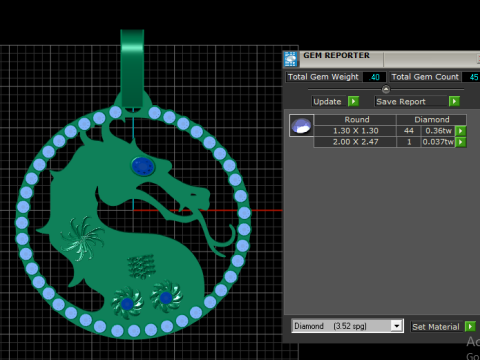 DRAGON PENDANT 3D PRINTABLE MODEL 3D Print Model