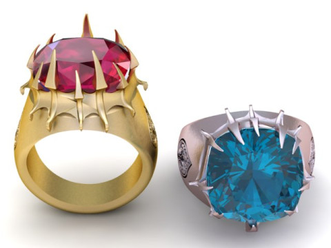 STYLISH RING PENDANT 3D PRINTABLE MODEL 3Dプリントモデル