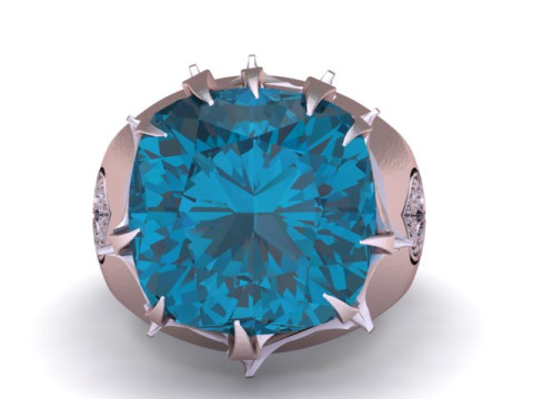 STYLISH RING PENDANT 3D PRINTABLE MODEL 3D प्रिंट मॉडल