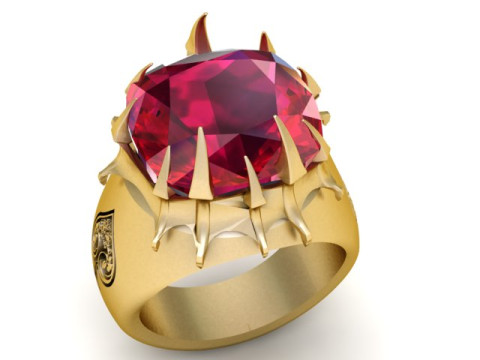 STYLISH RING PENDANT 3D PRINTABLE MODEL 3D प्रिंट मॉडल