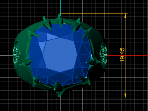 STYLISH RING PENDANT 3D PRINTABLE MODEL 3D प्रिंट मॉडल