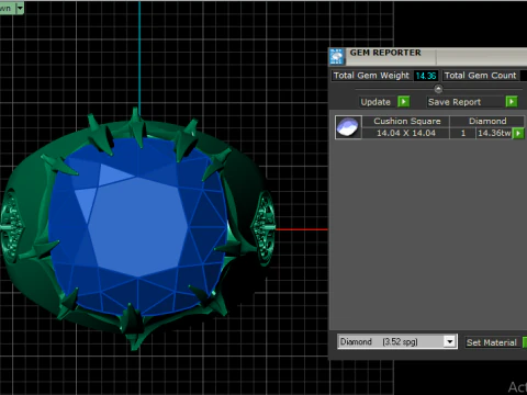 STYLISH RING PENDANT 3D PRINTABLE MODEL 3D Print Model