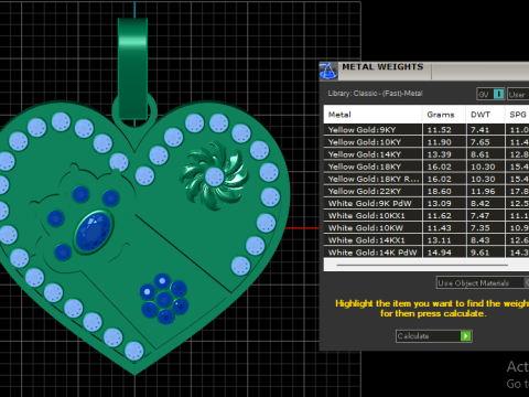 HEART PENDANT 3D PRINTABLE MODEL 3D-Druckmodell