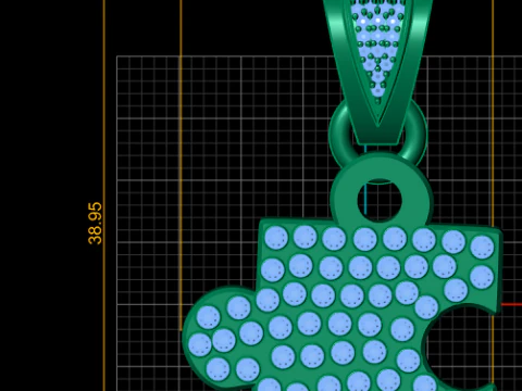 Puzzle PENDANT 3D PRINTABLE MODEL 3D Print Model
