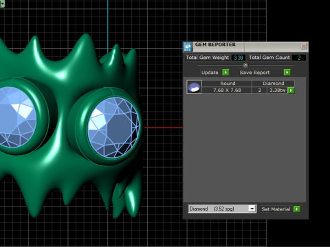 MOONEYE ringPENDANT 3D PRINTABLE MODEL 3Dプリントモデル
