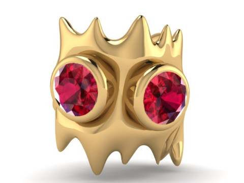MOONEYE ringPENDANT 3D PRINTABLE MODEL 3Dプリントモデル
