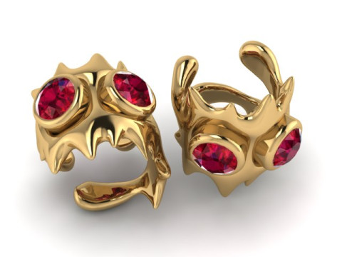 MOONEYE ringPENDANT 3D PRINTABLE MODEL 3D Print Model