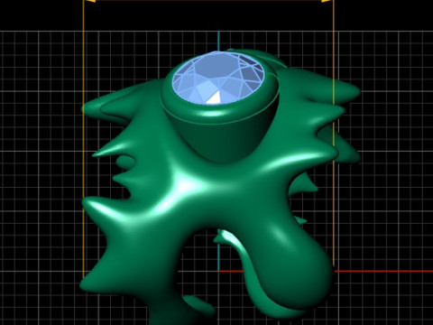MOONEYE ringPENDANT 3D PRINTABLE MODEL 3D Print Model