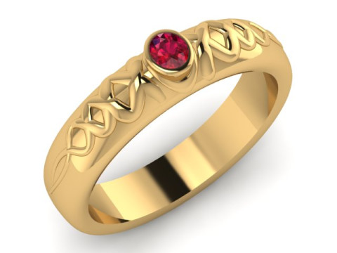Stuller Solitaire Ring PENDANT 3D PRINTABLE MODEL 3Dプリントモデル