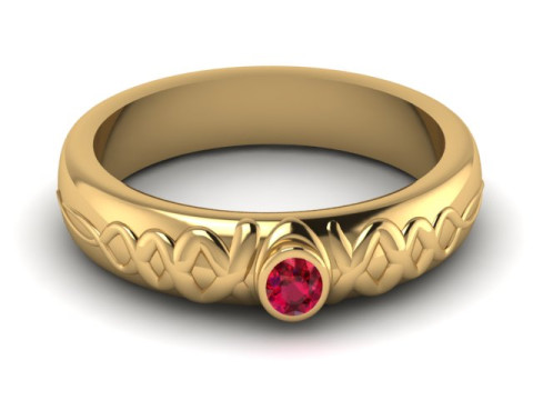 Stuller Solitaire Ring PENDANT 3D PRINTABLE MODEL 3D Принт Модель