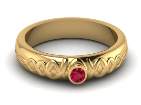 Stuller Solitaire Ring PENDANT 3D PRINTABLE MODEL 3D Print Model