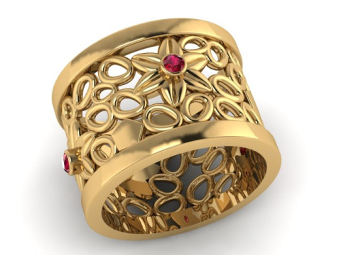 GOLD RING PANDANT 3D PRINTABLE MODAL Modello di stampa 3D