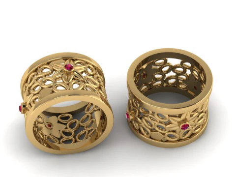 GOLD RING PANDANT 3D PRINTABLE MODAL 3D Print Model