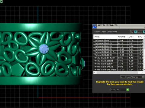 GOLD RING PANDANT 3D PRINTABLE MODAL 3D Print Model