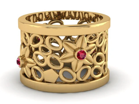 GOLD RING PANDANT 3D PRINTABLE MODAL 3D Print Model