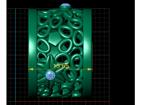 GOLD RING PANDANT 3D PRINTABLE MODAL Modello di stampa 3D