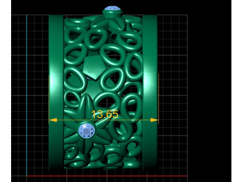 GOLD RING PANDANT 3D PRINTABLE MODAL 3D Print Model