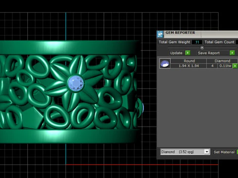 GOLD RING PANDANT 3D PRINTABLE MODAL 3D Print Model