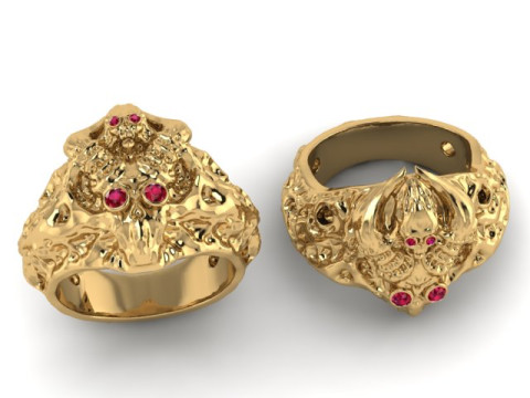 Lion ring PANDANT 3D PRINTABLE MODAL 3D Print Model