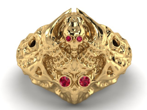 Lion ring PANDANT 3D PRINTABLE MODAL Modelo de impresión 3D