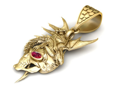STYLISH FISH PANDANT 3D PRINTABLE MODAL 3D प्रिंट मॉडल
