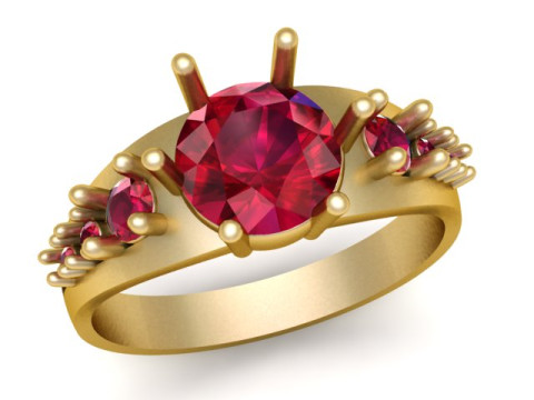 STYLISH RING PANDANT 3D PRINTABLE MODAL Modello di stampa 3D