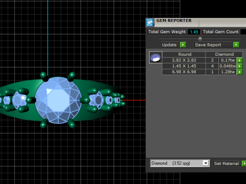 STYLISH RING PANDANT 3D PRINTABLE MODAL Modello di stampa 3D