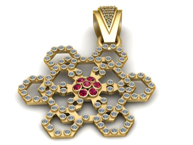 Compre flower PENDANT 3D PRINTABLE MODEL 3D Print Model .c4d .max .obj .3ds .fbx .stl .blend 