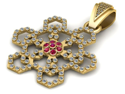 Compre flower PENDANT 3D PRINTABLE MODEL 3D Print Model