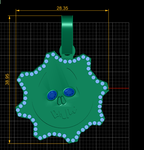 The Skull PANDANT 3D PRINTABLE MODAL 3D Принт Модель .c4d .max .obj .3ds .fbx .stl .blend 