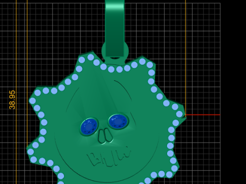 The Skull PANDANT 3D PRINTABLE MODAL 3D Print Model