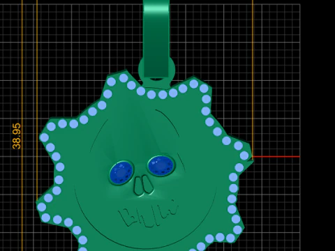 खोपड़ी पेंडेंट 3डी प्रिंट करने योग्य मॉडल 3D प्रिंट मॉडल