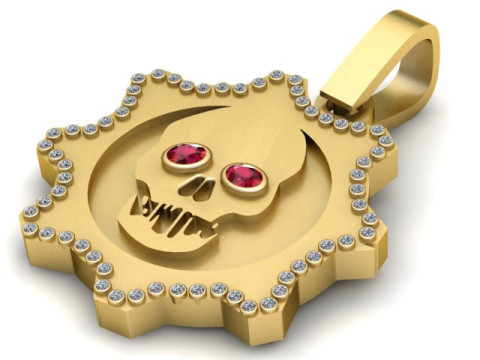The Skull PANDANT 3D PRINTABLE MODAL Modèles 3D en vedette